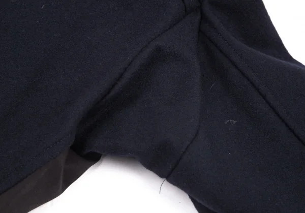 ヨウジヤマモト プールオムYohji Yamamoto POUR HOMME フロントタクティカルポケット切替ジャケット 紺黒3 K-95012_013