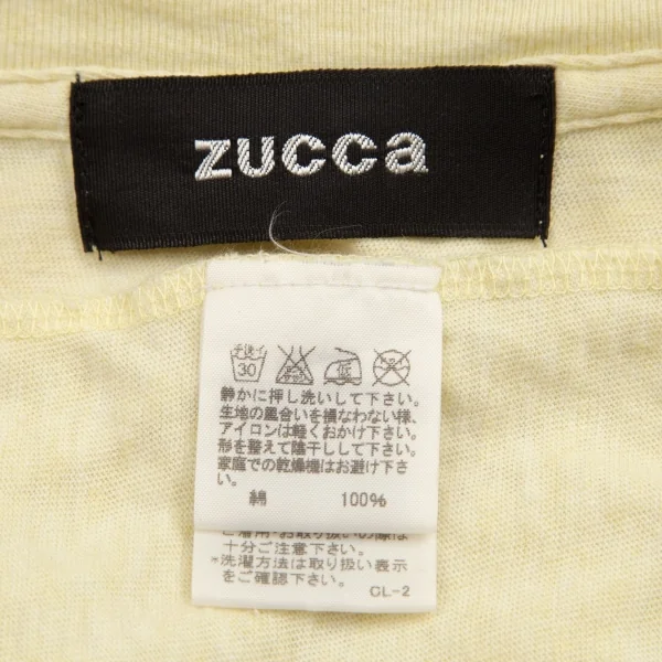 ズッカzucca ドットグラフィックプリントビッグシルエットTシャツワンピース パステルイエローM K-95059_016