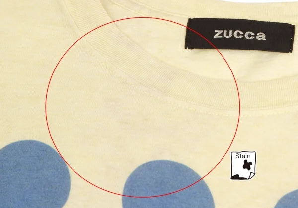 ズッカzucca ドットグラフィックプリントビッグシルエットTシャツワンピース パステルイエローM K-95059_004