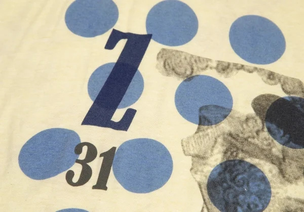 ズッカzucca ドットグラフィックプリントビッグシルエットTシャツワンピース パステルイエローM K-95059_007