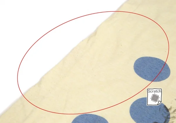 ズッカzucca ドットグラフィックプリントビッグシルエットTシャツワンピース パステルイエローM K-95059_009