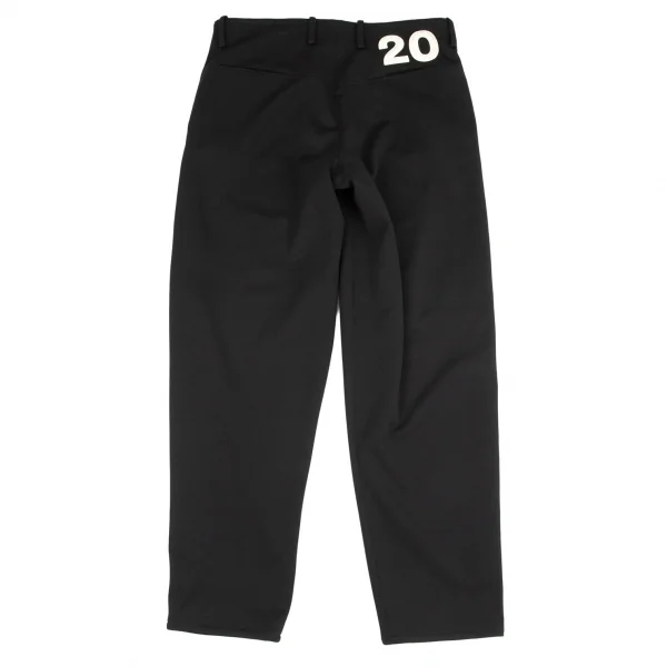 ヨウジヤマモト プールオムYohji Yamamoto POUR HOMME ポリジャージレターパッチパンツ