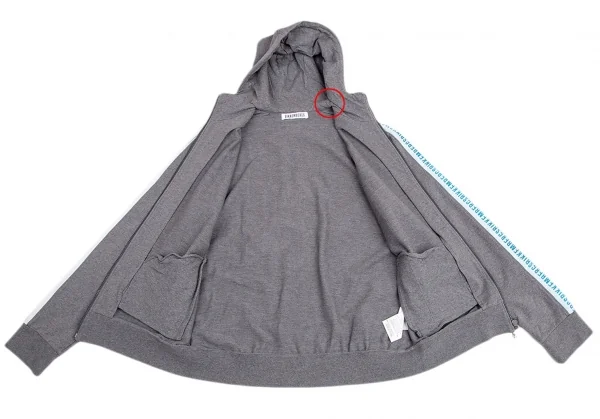 ダークビッケンバーグDirk Bikkembergs サイドテーピングジップパーカー グレーM位 K-95127_012