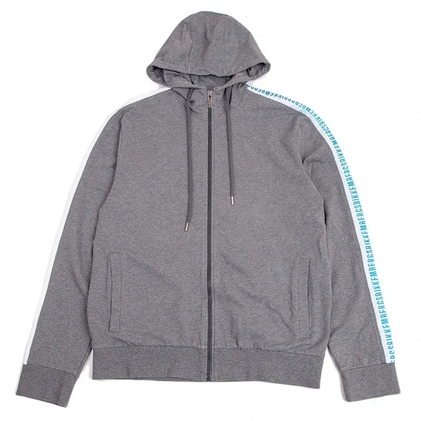 ダークビッケンバーグDirk Bikkembergs サイドテーピングジップパーカー グレーM位 K-95127_002