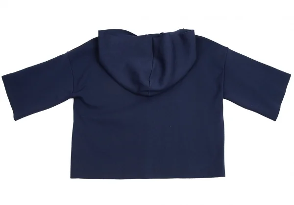エンポリオ アルマーニEMPORIO ARMANI メッシュ切替フードカットソー 青黒46 K-95130_009