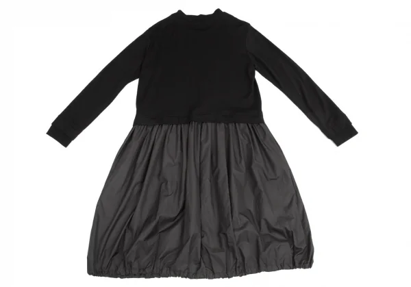 ヨウジヤマモト ファムYohji Yamamoto FEMME 異素材切替ジップアップブルゾンコート 黒2 K-95137_012