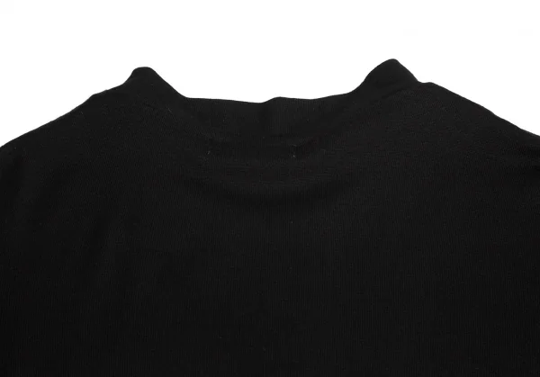 ヨウジヤマモト ファムYohji Yamamoto FEMME 異素材切替ジップアップブルゾンコート 黒2 K-95137_013