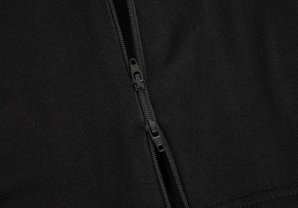 ヨウジヤマモト ファムYohji Yamamoto FEMME 異素材切替ジップアップブルゾンコート 黒2 K-95137_009