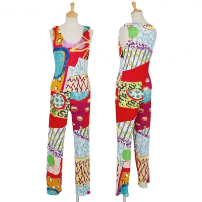 プリーツプリーズPLEATS PLEASE アートプリントカラフルセットアップ マルチ