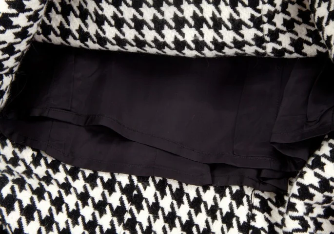 ヨウジヤマモトファムYohji Yamamoto FEMME 千鳥格子切りっぱなし 