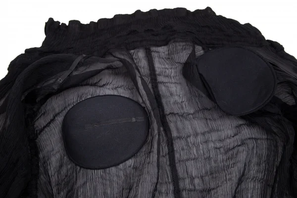 センソユニコt.b SENSOUNICO シワプリーツジャケット 黒M位 K-95182_012