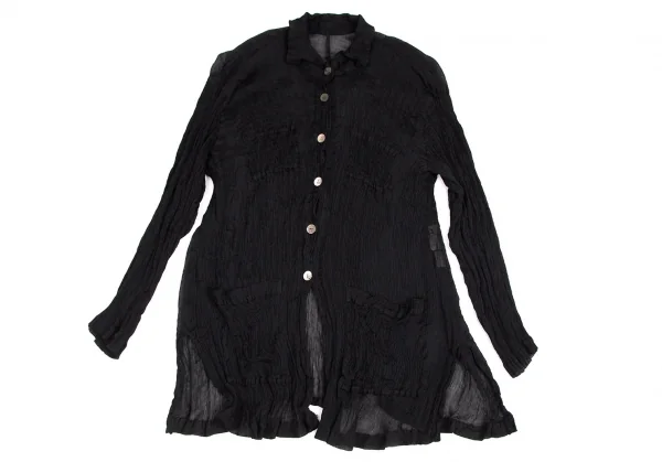 センソユニコt.b SENSOUNICO シワプリーツジャケット 黒M位 K-95182_002