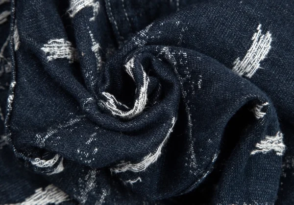 メルシーボークーmercibeaucoup ジャガードデニムサルエルパンツ インディゴ0 K-95196_013