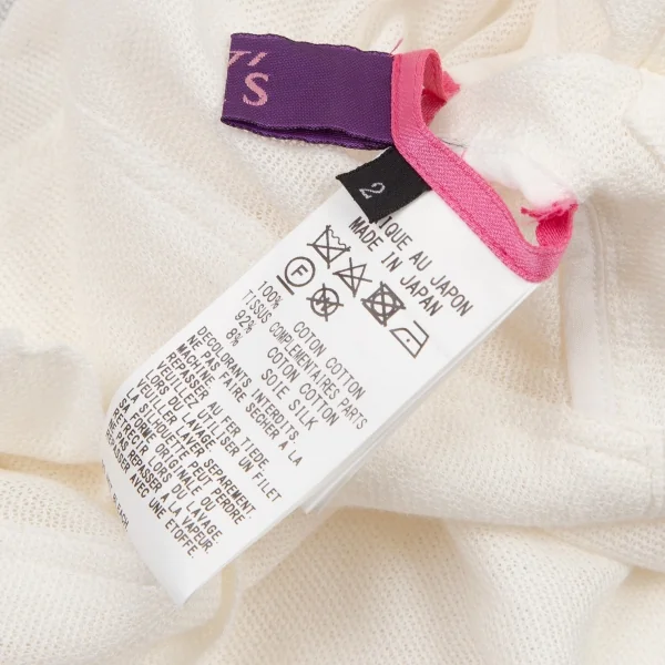 タケシコウサカバイ ワイズ ピンクレーベルTAKESHI KOSAKA by Y's Pink Label サイドボタン留めボックスシルエットシャツ オフ2 K-95206_014