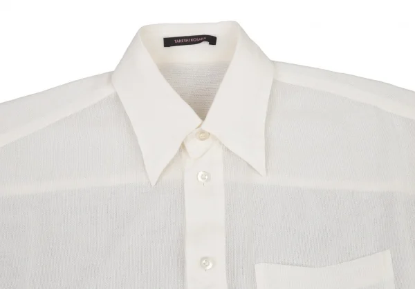 タケシコウサカバイ ワイズ ピンクレーベルTAKESHI KOSAKA by Y's Pink Label サイドボタン留めボックスシルエットシャツ オフ2 K-95206_003