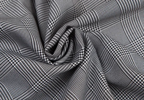 ローブドシャンブル コムデギャルソンrobe de chambre COMME des GARCONS 変形バイアスグレンチェックコート 白黒M位 K-95215_015