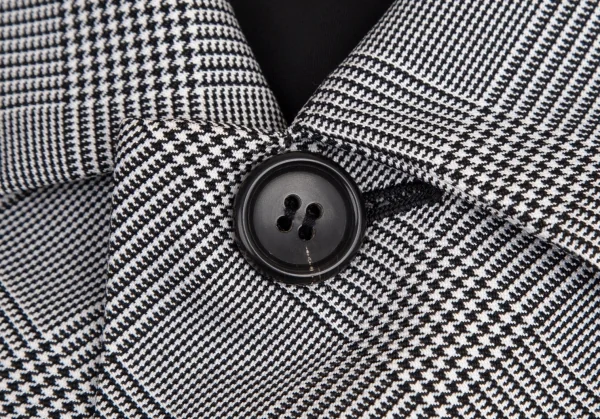 ローブドシャンブル コムデギャルソンrobe de chambre COMME des GARCONS 変形バイアスグレンチェックコート 白黒M位 K-95215_005