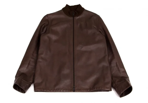 アーペーセーA.P.C. カウレザージップアップジャケット ブラウンS K-95248_002