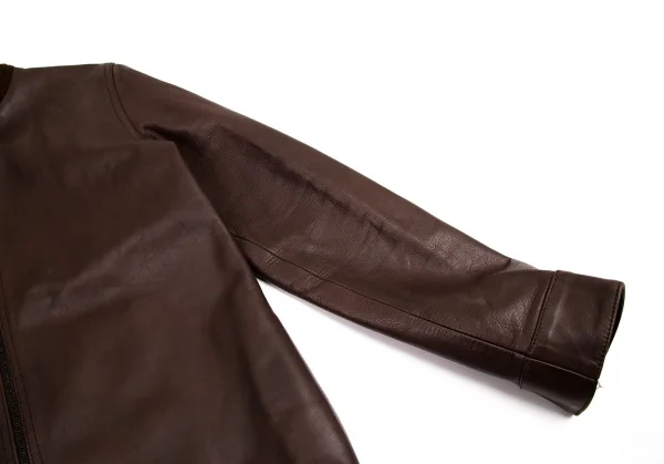 アーペーセーA.P.C. カウレザージップアップジャケット ブラウンS K-95248_006