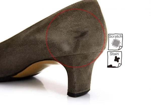 サルバトーレフェラガモSalvatoreFerragamo スウェードトリカラー切替パンプス グレーベージュ茶5(22位) K-95297_011