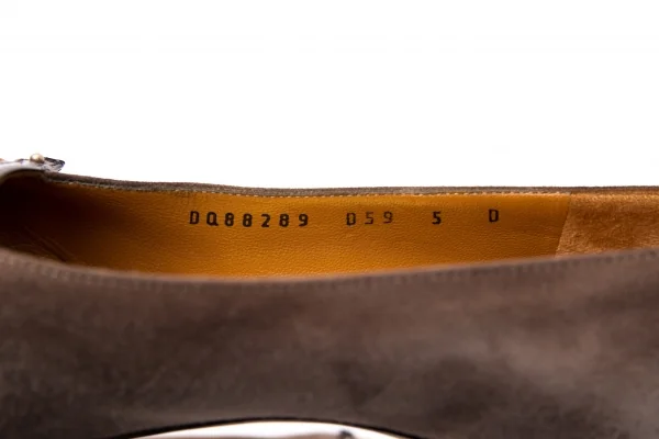 サルバトーレフェラガモSalvatoreFerragamo スウェードトリカラー切替パンプス グレーベージュ茶5(22位) K-95297_017