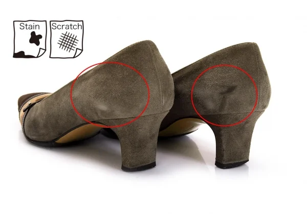 サルバトーレフェラガモSalvatoreFerragamo スウェードトリカラー切替パンプス グレーベージュ茶5(22位) K-95297_009