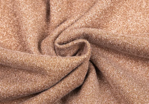 ツモリチサトTSUMORI CHISATO グリッタードルマンスリーブスウェット 茶2 K-95312_010