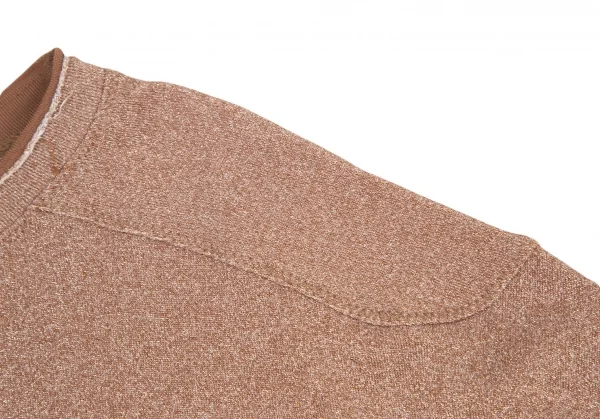 ツモリチサトTSUMORI CHISATO グリッタードルマンスリーブスウェット 茶2 K-95312_004