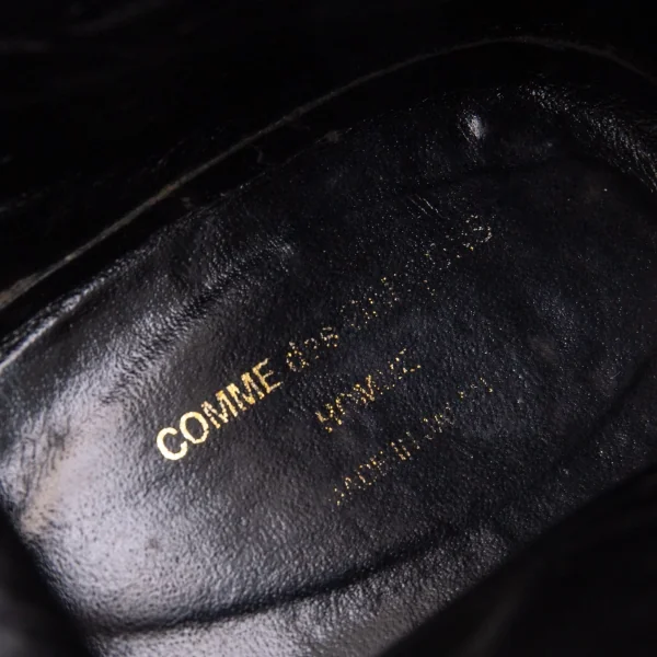 コムデギャルソン オムCOMME des GARCONS HOMME トリプルステッチレザーチャッカブーツ 黒26 K-95351_013