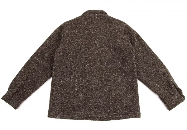 ポールスミスPaul Smith COLLECTION ミックスニットブルゾン 茶M K-95401_010