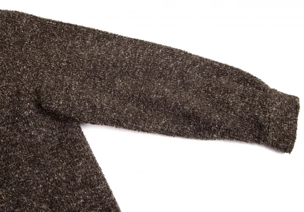 ポールスミスPaul Smith COLLECTION ミックスニットブルゾン 茶M K-95401_005