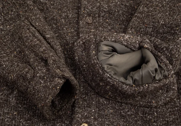 ポールスミスPaul Smith COLLECTION ミックスニットブルゾン 茶M K-95401_006