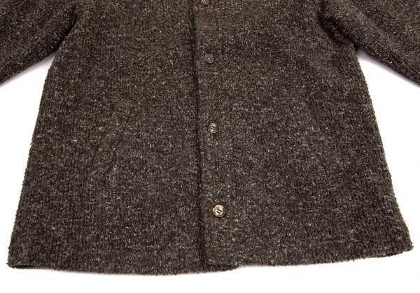 ポールスミスPaul Smith COLLECTION ミックスニットブルゾン 茶M K-95401_007