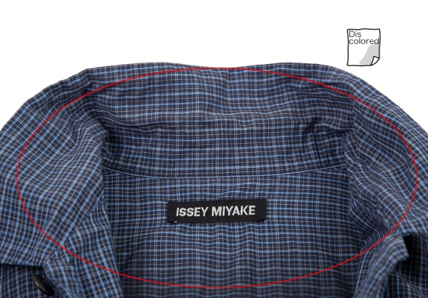 イッセイミヤケ メンISSEY MIYAKE MEN グラデーションチェック
