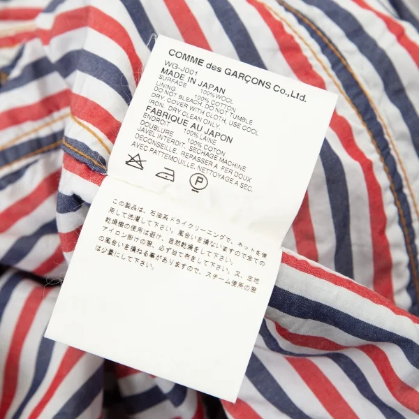 ジュンヤワタナベマン コムデギャルソンJUNYA WATANABE MAN COMME des GARCONS千鳥柄パッチポケットウールジャケット 茶緑ベージュM K-95413_019