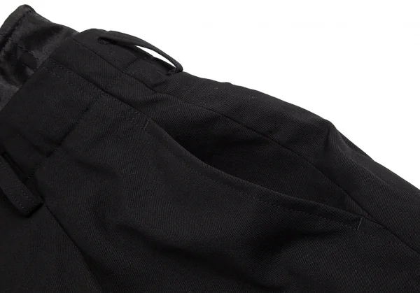 ジュンヤワタナベ コムデギャルソンJUNYA WATANABE COMME des GARCONS ウールギャバ切替ドットジャガードサテンプリーツスカート 黒S K-95448_004