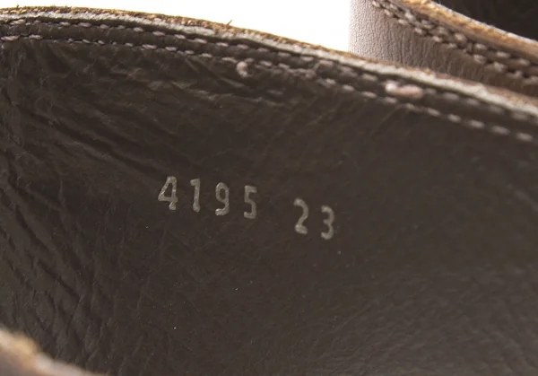 ツモリチサトTSUMORI CHISATO レザーエンジニアブーツ モカ23 K-95452_011