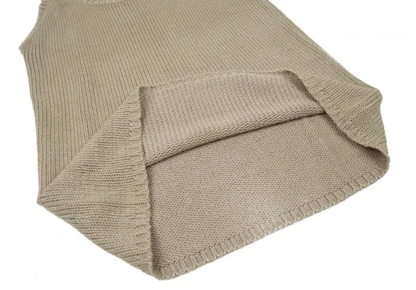 ヨシエイナバyoshie inaba シルクリネンニットタンクトップ グレージュM位 K-95512_007