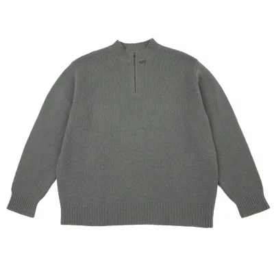 Papas パパス ロゴ刺繍 ハーフジップ ハイネック コットンニット L 楽天市場】【中古】 パパスPapas シルク混コットンロゴパッチ