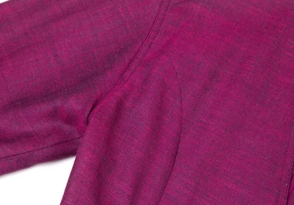 クリスチャンディオールChristian Dior ベルテッドノーカラージャケット ピンクM K-95552_006