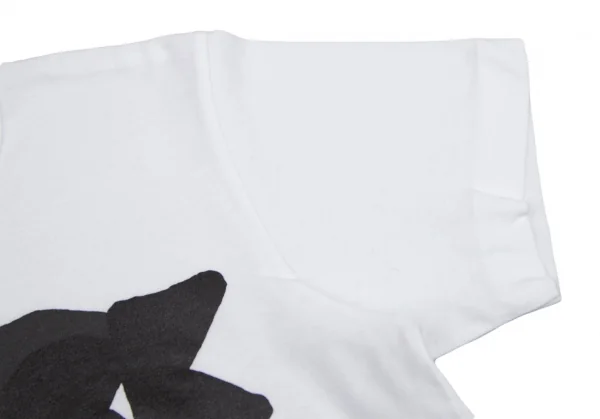 ブラックコムデギャルソンBLACK COMME des GARCONS タイポグラフィプリントTシャツ 白XS K-95560_004