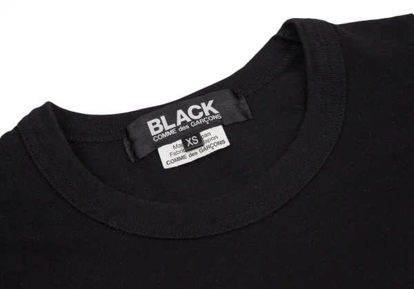 ブラックコムデギャルソンBLACK COMME des GARCONS ナンバリングプリントTシャツ 黒XS K-95562_003