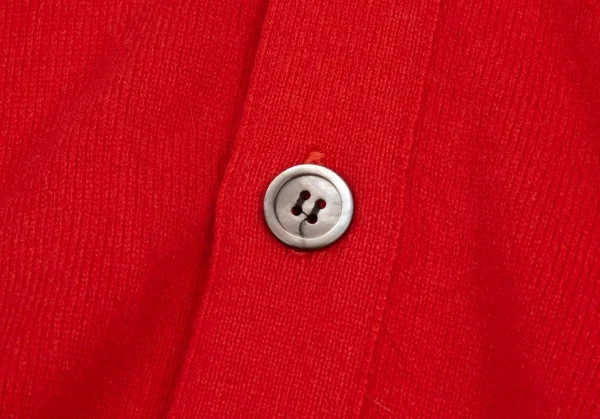 コムデギャルソン オムCOMME des GARCONS HOMME ウールナイロンニットカーディガンベスト 赤M位 K-95590_005