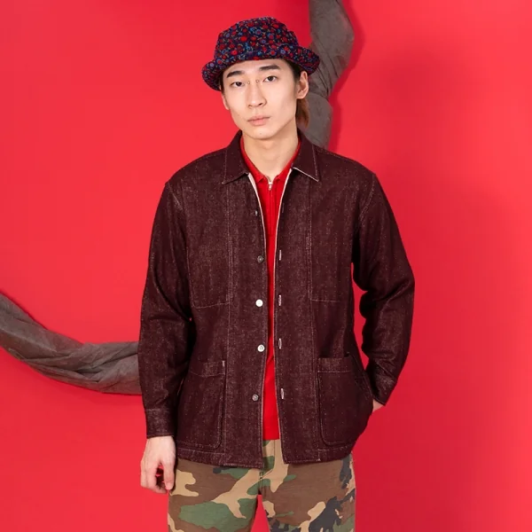 コムデギャルソン オムCOMME des GARCONS HOMME リバーシブルメッシュレイヤードカバーオールジャケット 茶M位 K-95591_017