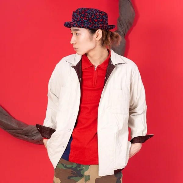 コムデギャルソン オムCOMME des GARCONS HOMME リバーシブルメッシュレイヤードカバーオールジャケット 茶M位 K-95591_018