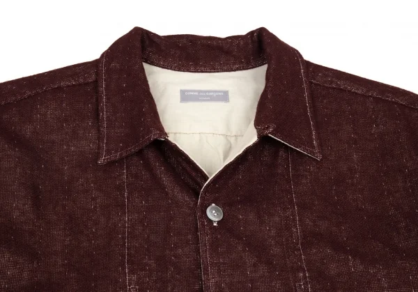 コムデギャルソン オムCOMME des GARCONS HOMME リバーシブルメッシュレイヤードカバーオールジャケット 茶M位 K-95591_002