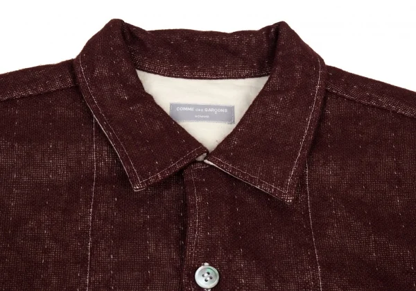 コムデギャルソン オムCOMME des GARCONS HOMME リバーシブルメッシュレイヤードカバーオールジャケット 茶M位 K-95591_003