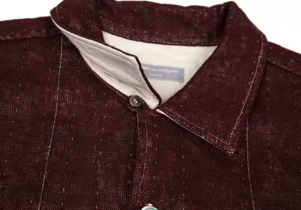 コムデギャルソン オムCOMME des GARCONS HOMME リバーシブルメッシュレイヤードカバーオールジャケット 茶M位 K-95591_004