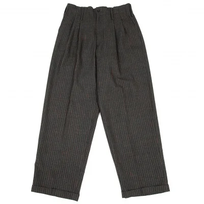 コムデギャルソン オムCOMME des GARCONS HOMME ウールコットンストライプパンツ