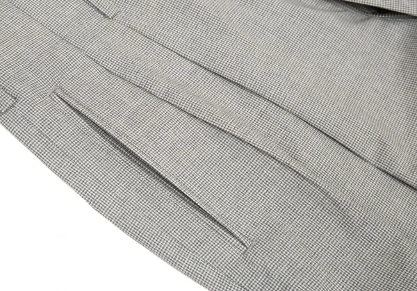 コムデギャルソン オムCOMME des GARCONS HOMME ハウンドトゥースツータックテーパードパンツ グレーオフM K-95600_006